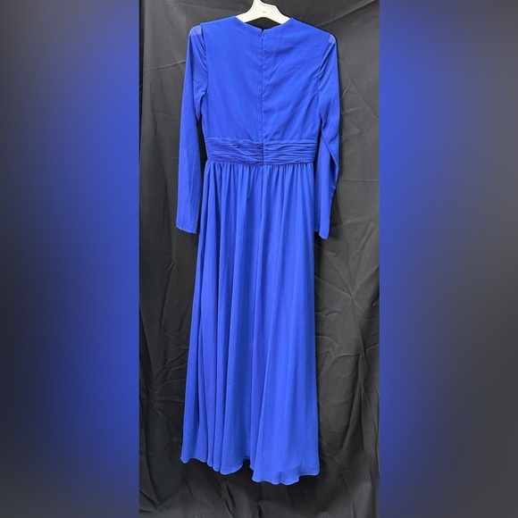 Mac Duggal 55680 Size 4 V-NECK FRONT TWIST LONG SLEEVE GOWN - Picture 5 of 6